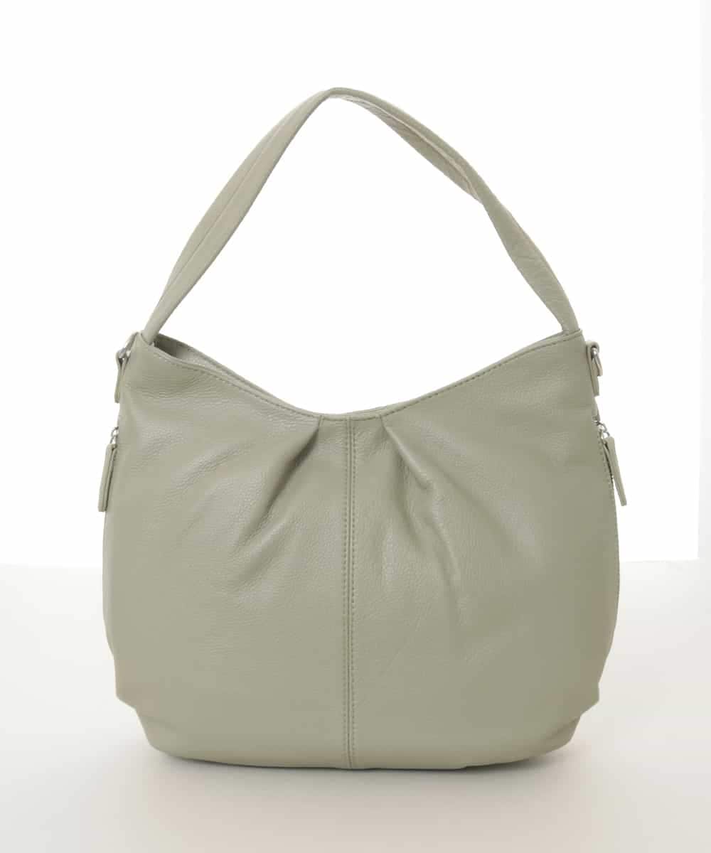 BPKGD28280 MK MICHEL KLEIN BAG(MK ミッシェルクラン バッグ) [2WAY]タックデザイン牛革ショルダーバッグ グリーン