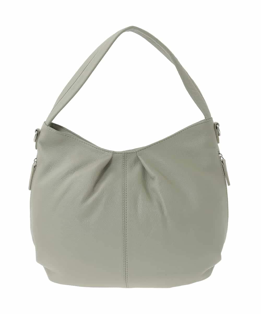 BPKGD28280 MK MICHEL KLEIN BAG(MK ミッシェルクラン バッグ) [2WAY]タックデザイン牛革ショルダーバッグ グリーン