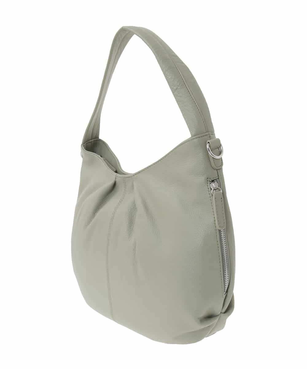BPKGD28280 MK MICHEL KLEIN BAG(MK ミッシェルクラン バッグ) [2WAY]タックデザイン牛革ショルダーバッグ グリーン