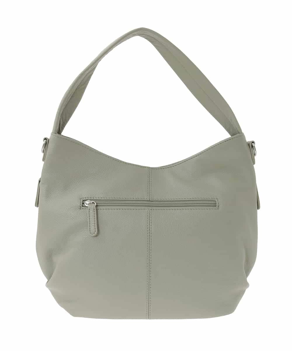 BPKGD28280 MK MICHEL KLEIN BAG(MK ミッシェルクラン バッグ) [2WAY]タックデザイン牛革ショルダーバッグ グリーン