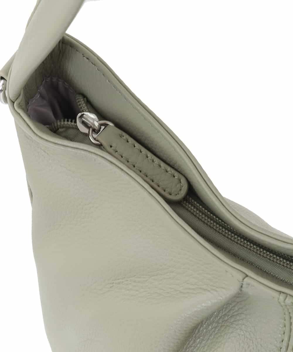 BPKGD28280 MK MICHEL KLEIN BAG(MK ミッシェルクラン バッグ) [2WAY]タックデザイン牛革ショルダーバッグ グリーン