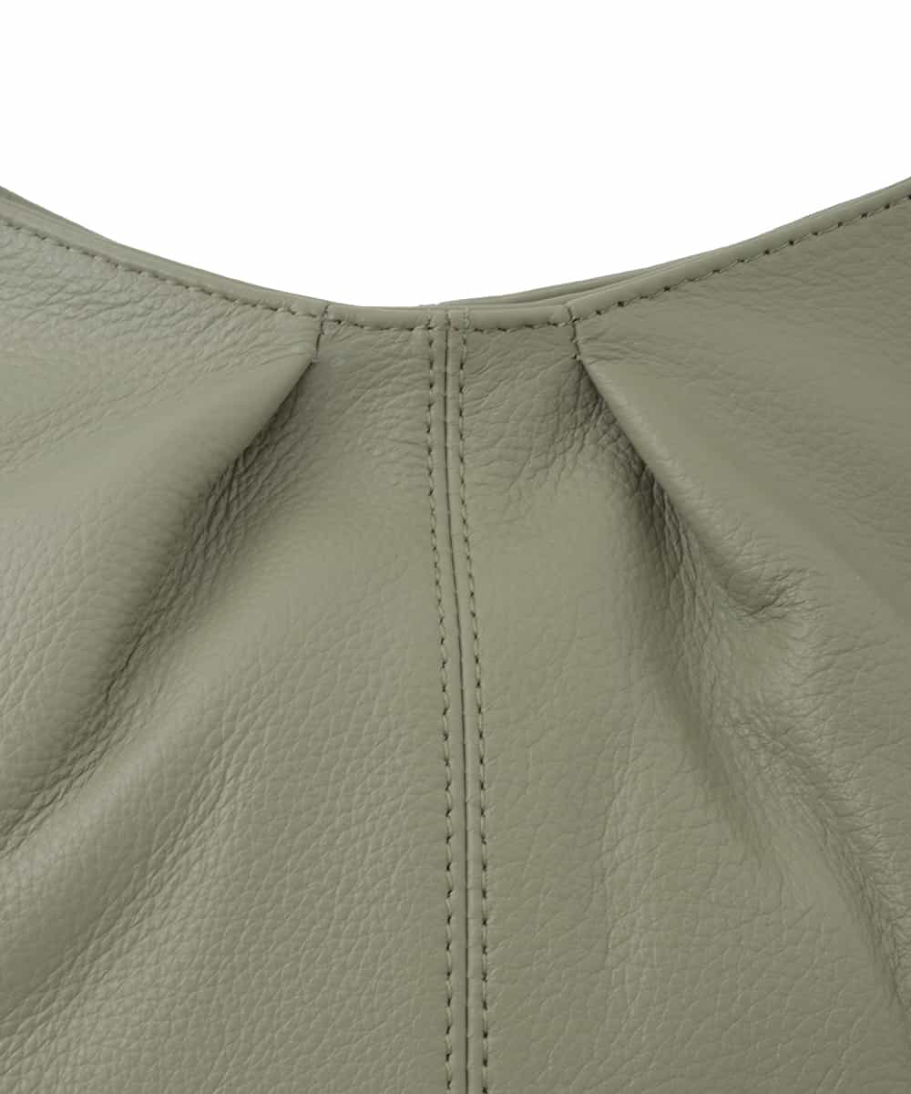BPKGD28280 MK MICHEL KLEIN BAG(MK ミッシェルクラン バッグ) [2WAY]タックデザイン牛革ショルダーバッグ グリーン