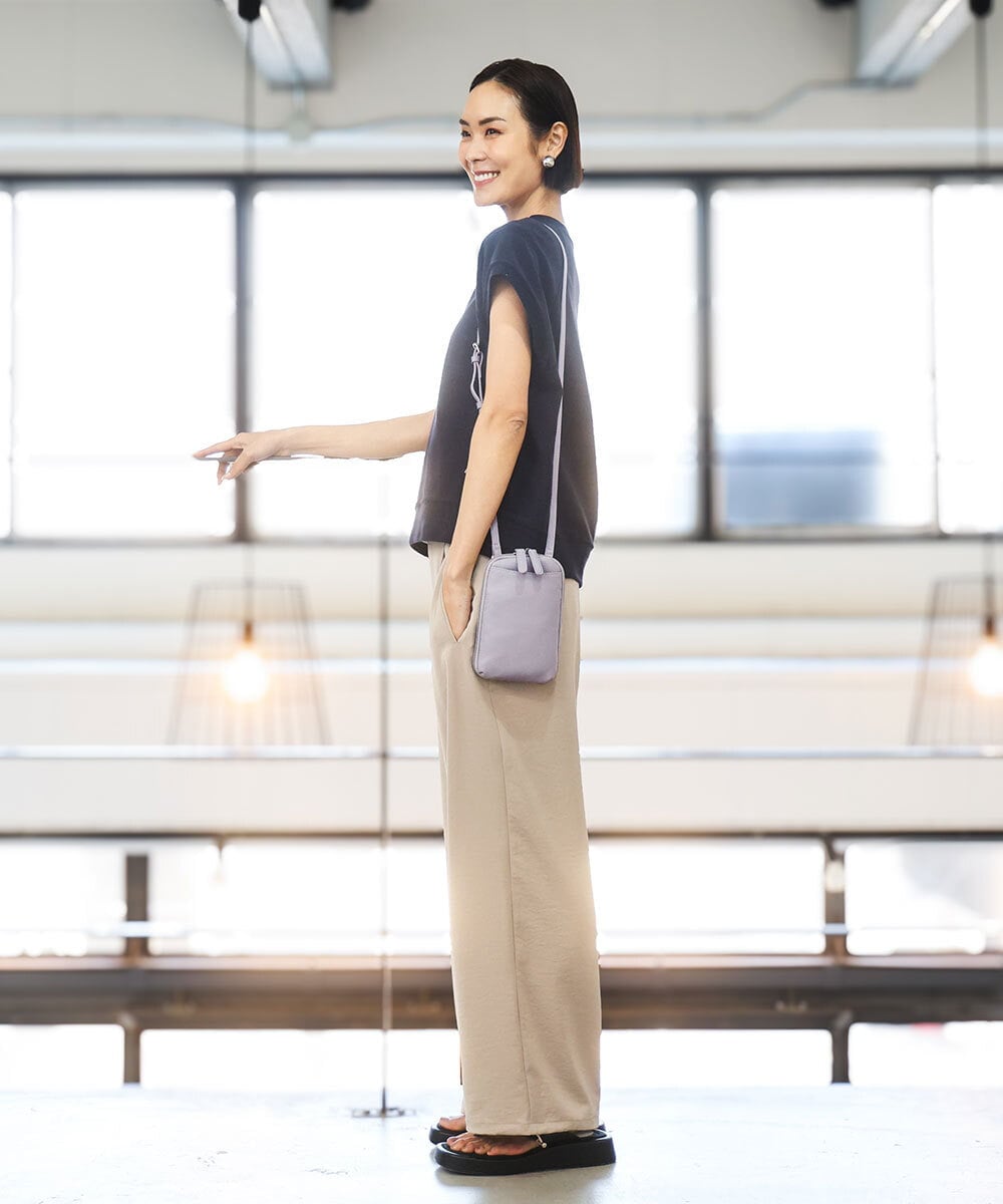 BPKGD30165 MK MICHEL KLEIN BAG(MK ミッシェルクラン バッグ) [軽量]牛革ショルダーウォレットバッグ シルバー