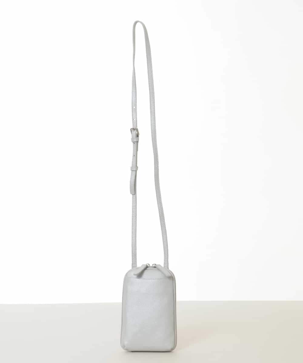 BPKGD30165 MK MICHEL KLEIN BAG(MK ミッシェルクラン バッグ) [軽量]牛革ショルダーウォレットバッグ シルバー