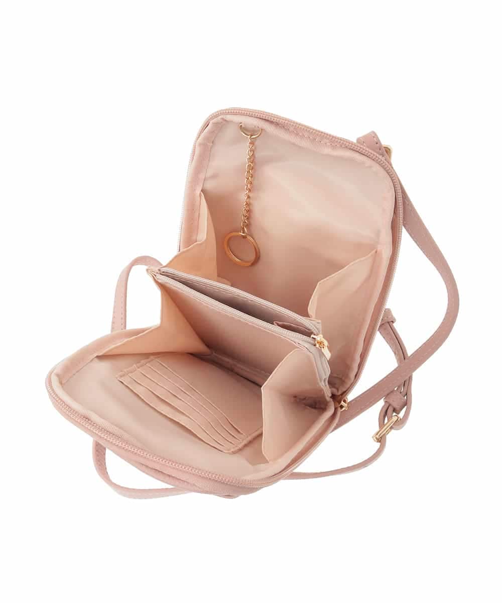 BPKGD30165 MK MICHEL KLEIN BAG(MK ミッシェルクラン バッグ) [軽量]牛革ショルダーウォレットバッグ シルバー