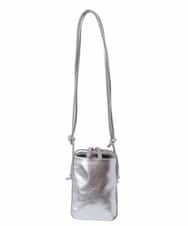 BPKGS30160 MK MICHEL KLEIN BAG(MK ミッシェルクラン バッグ) [軽量]牛革ウォレットショルダーバッグ シルバー