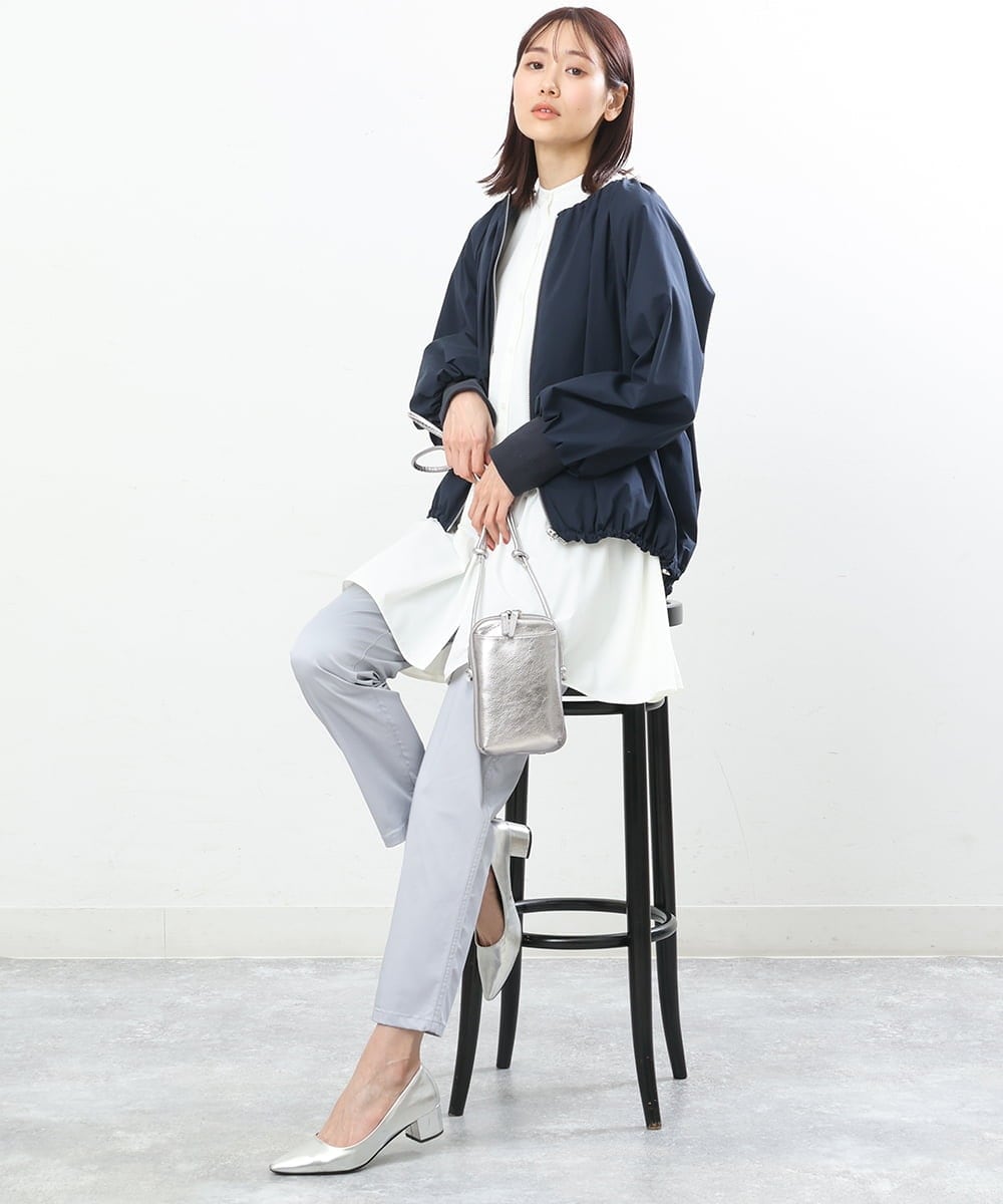 BPKGS30160 MK MICHEL KLEIN BAG(MK ミッシェルクラン バッグ) [軽量]牛革ウォレットショルダーバッグ シルバー