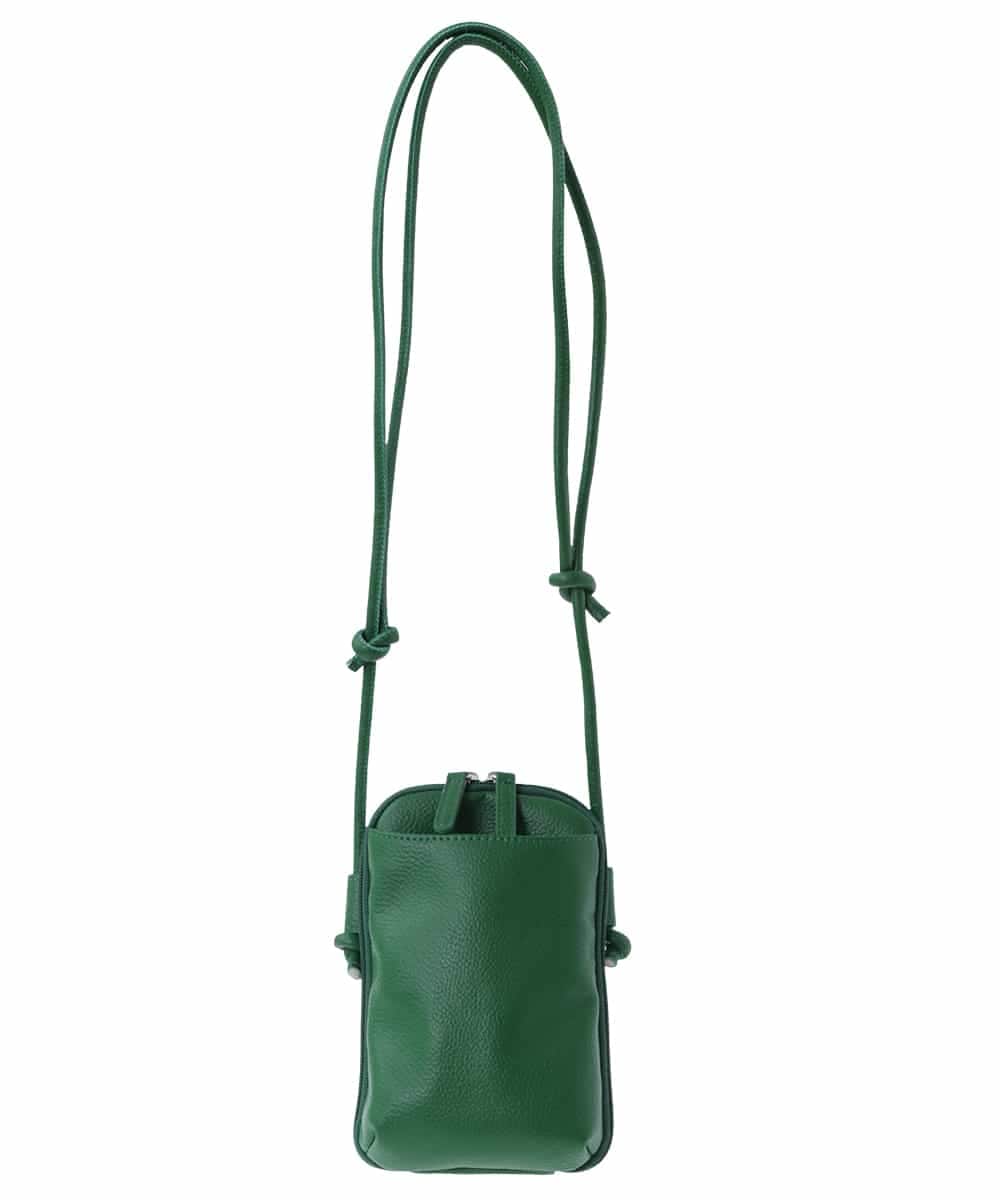 BPKGS30160 MK MICHEL KLEIN BAG(MK ミッシェルクラン バッグ) [軽量]牛革ウォレットショルダーバッグ グリーン