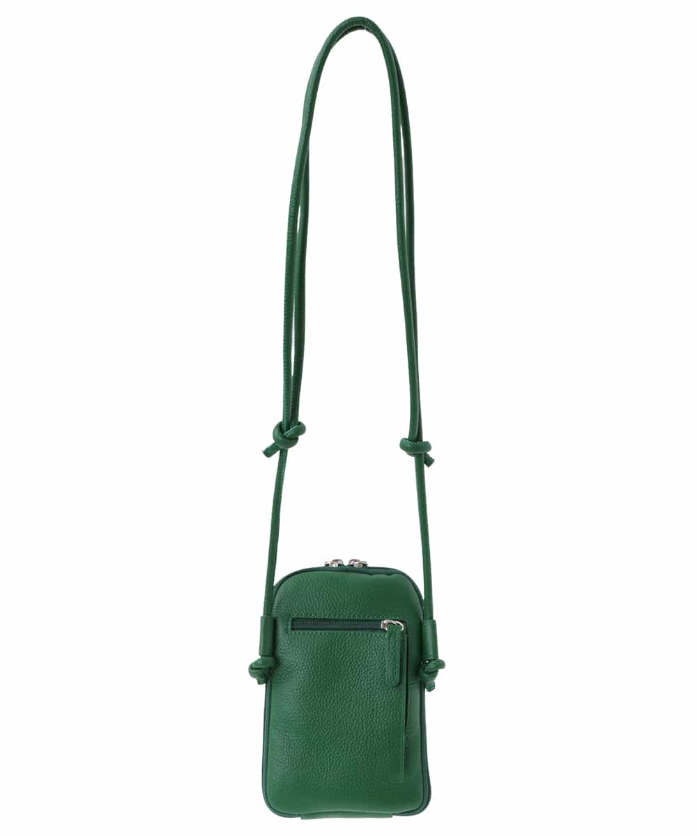 BPKGS30160 MK MICHEL KLEIN BAG(MK ミッシェルクラン バッグ) [軽量]牛革ウォレットショルダーバッグ グリーン