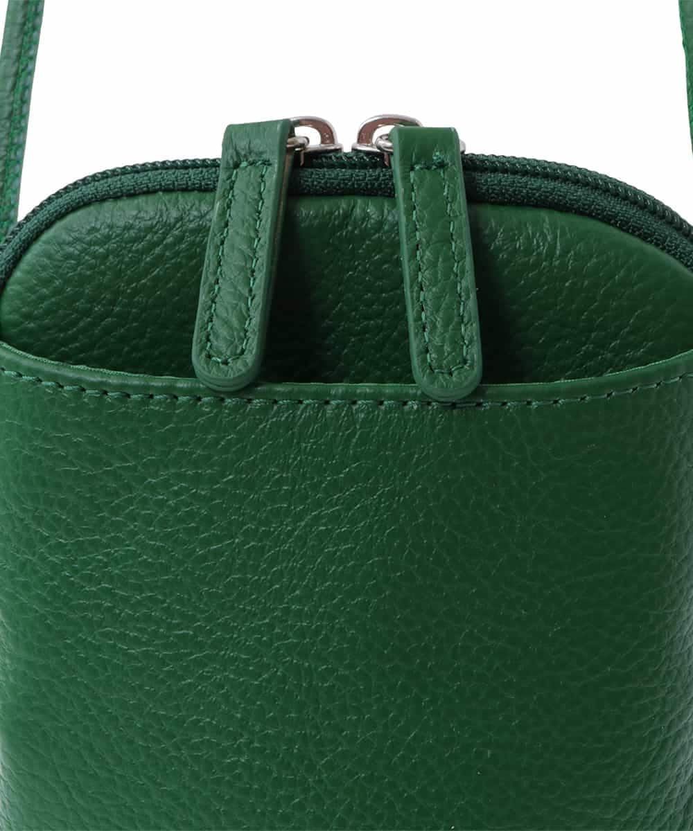 BPKGS30160 MK MICHEL KLEIN BAG(MK ミッシェルクラン バッグ) [軽量]牛革ウォレットショルダーバッグ グリーン