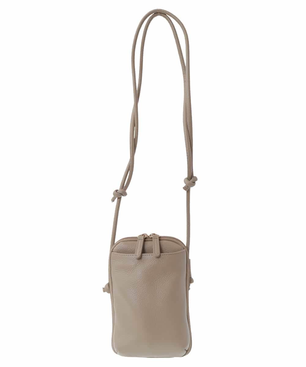 BPKGS30160 MK MICHEL KLEIN BAG(MK ミッシェルクラン バッグ) [軽量]牛革ウォレットショルダーバッグ ベージュ