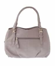 BPKGV03260 MK MICHEL KLEIN BAG(MK ミッシェルクラン バッグ) [2WAY]ベルトアクセントラウンドレザートートバッグ ピンク