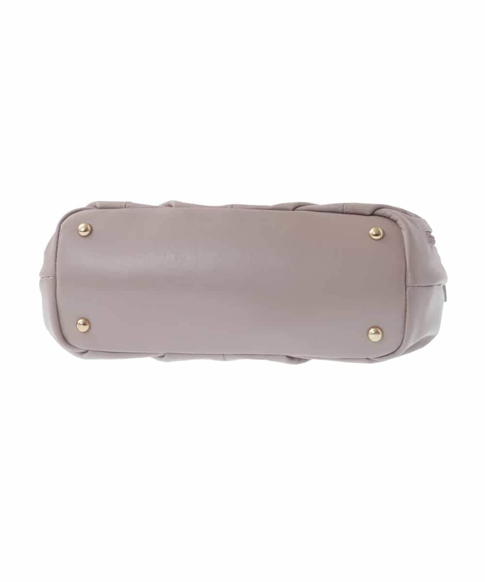 BPKGV03260 MK MICHEL KLEIN BAG(MK ミッシェルクラン バッグ) [2WAY]ベルトアクセントラウンドレザートートバッグ ピンク