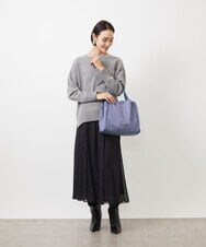 BPRAA11160 MK MICHEL KLEIN BAG(MK ミッシェルクラン バッグ) [2WAY/撥水加工]合成皮革アクセントデザイントートバッグ ピンク