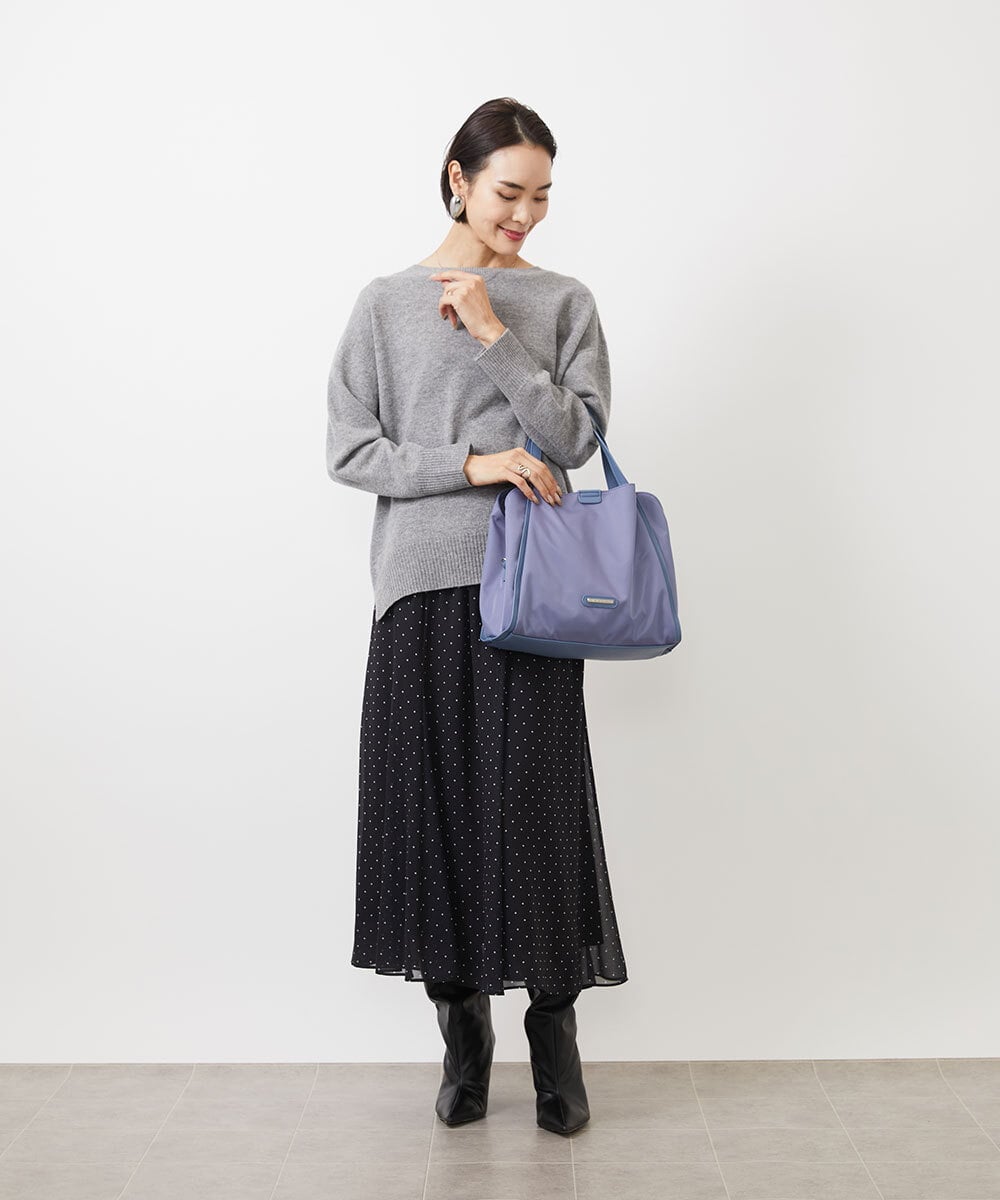 BPRAA11160 MK MICHEL KLEIN BAG(MK ミッシェルクラン バッグ) [2WAY/撥水加工]合成皮革アクセントデザイントートバッグ ピンク