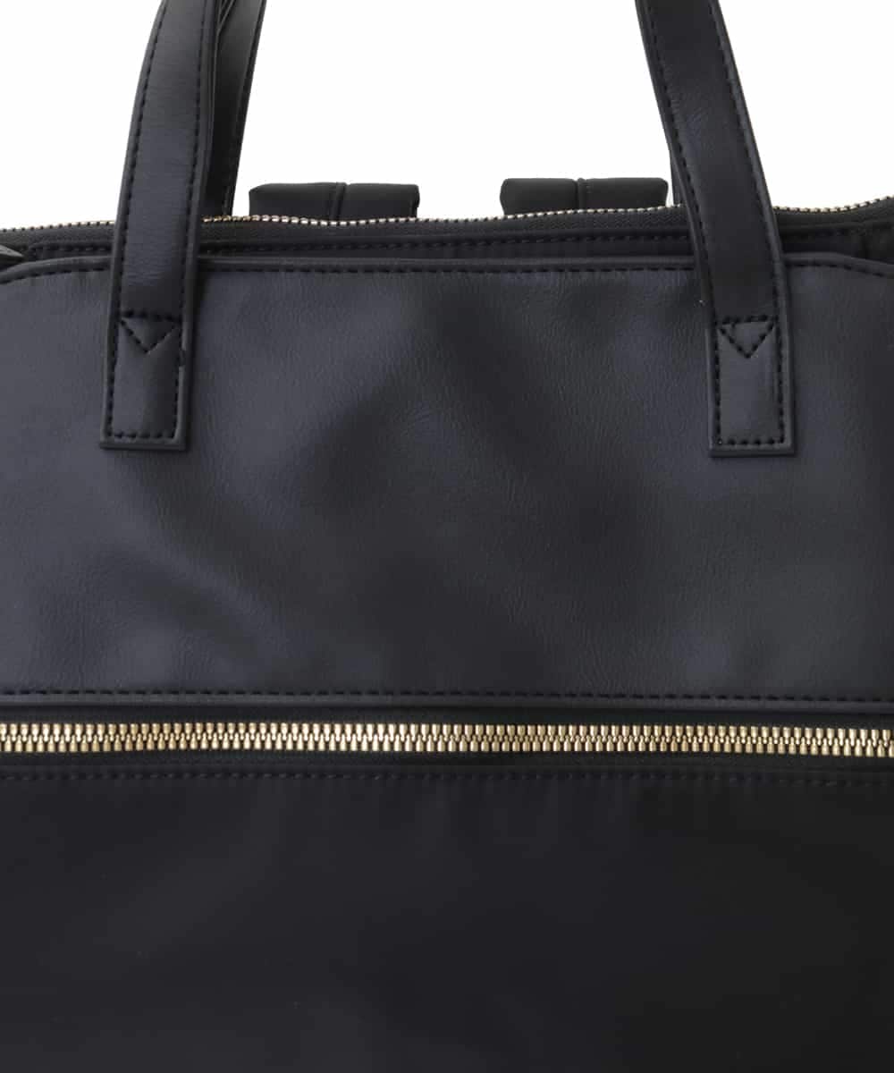 BPRAA22150 MK MICHEL KLEIN BAG(MK ミッシェルクラン バッグ) [3WAY/撥水加工]異素材MIXナイロンリュック ライトブルー