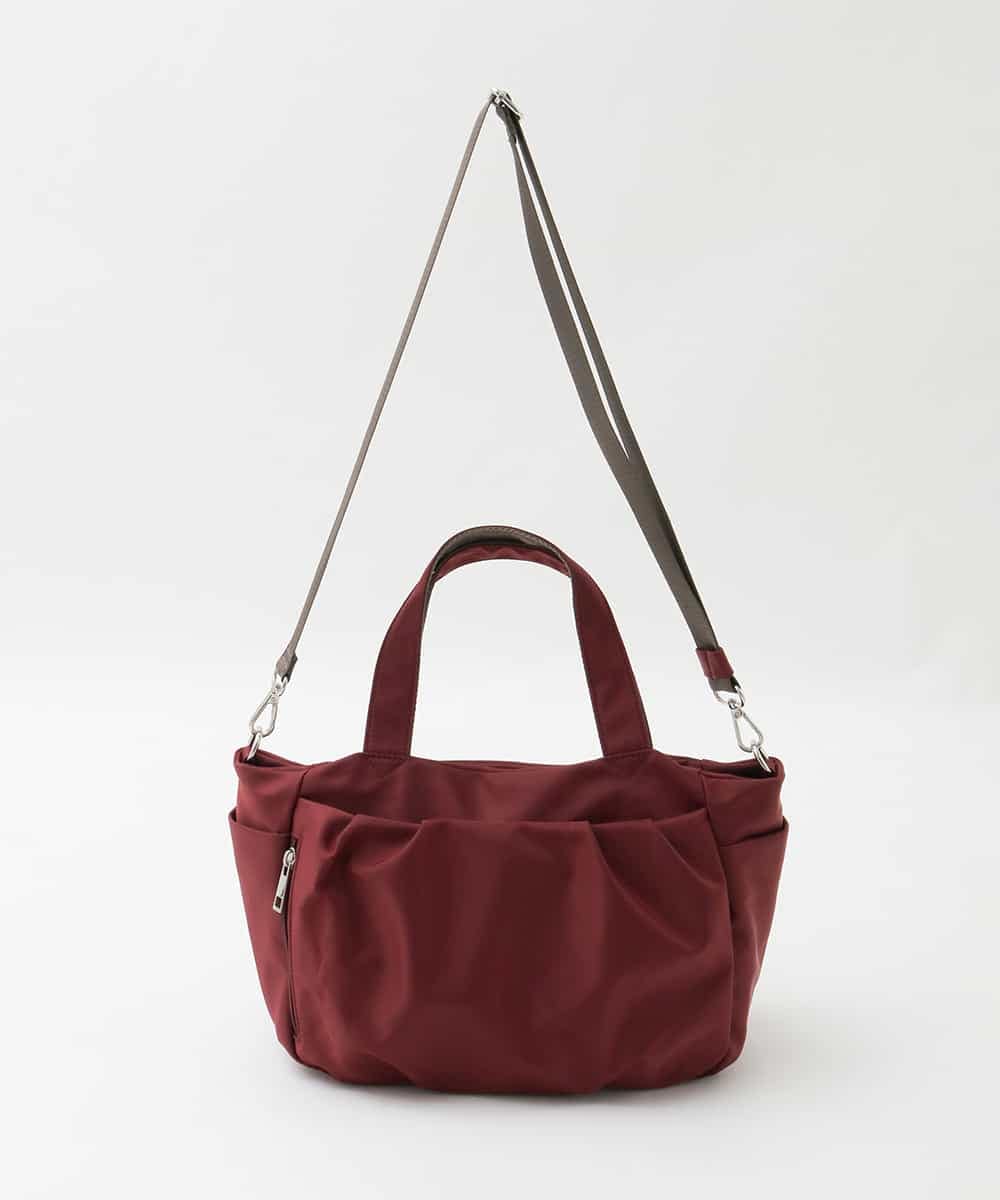 BPRAG31150 MK MICHEL KLEIN BAG(MK ミッシェルクラン バッグ) [2WAY]多機能ポケットタックデザインミニトート ボルドー