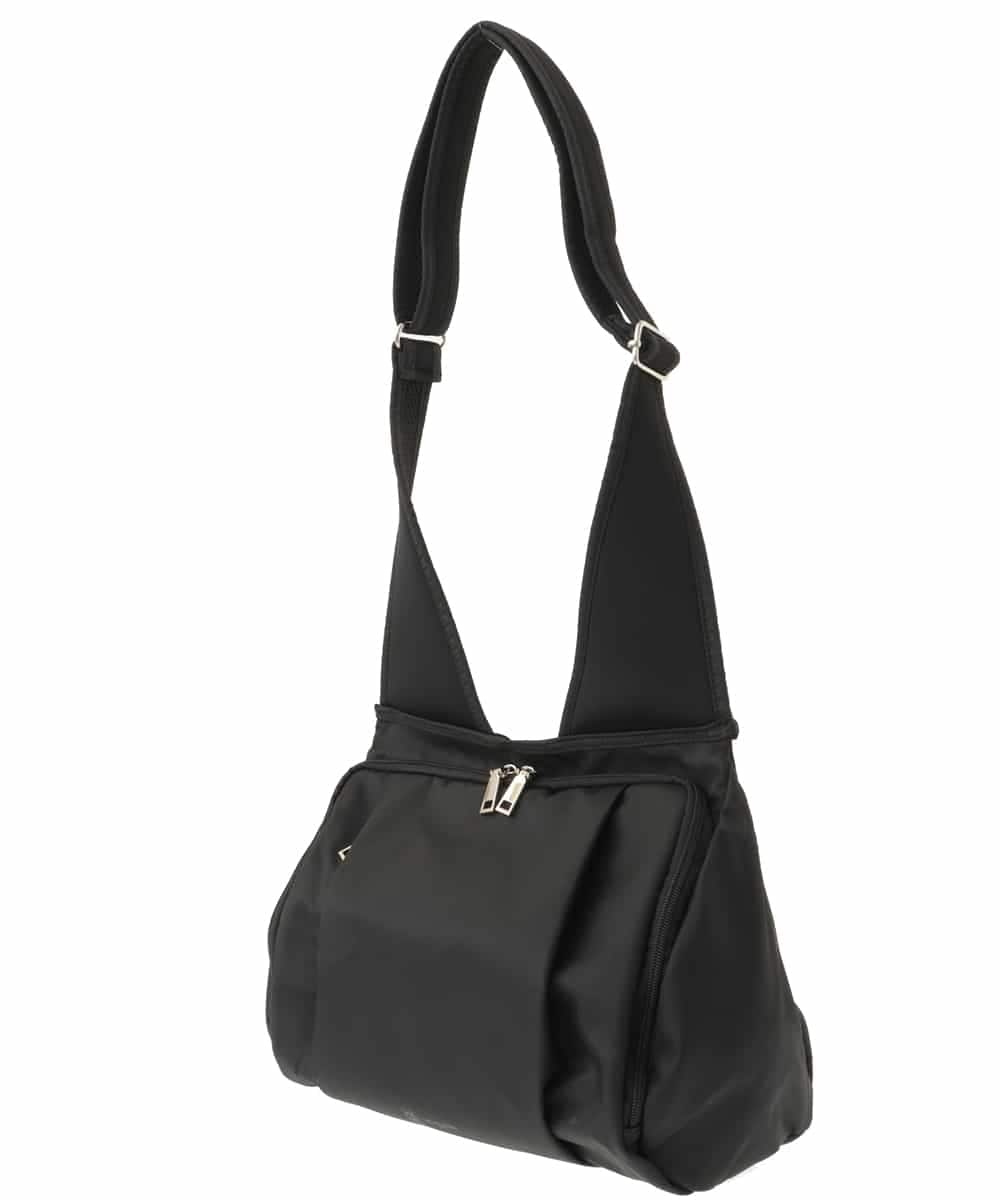 BPRAS02150 MK MICHEL KLEIN BAG(MK ミッシェルクラン バッグ) [人間工学デザイン]スポーティーショルダーバッグ ブラック
