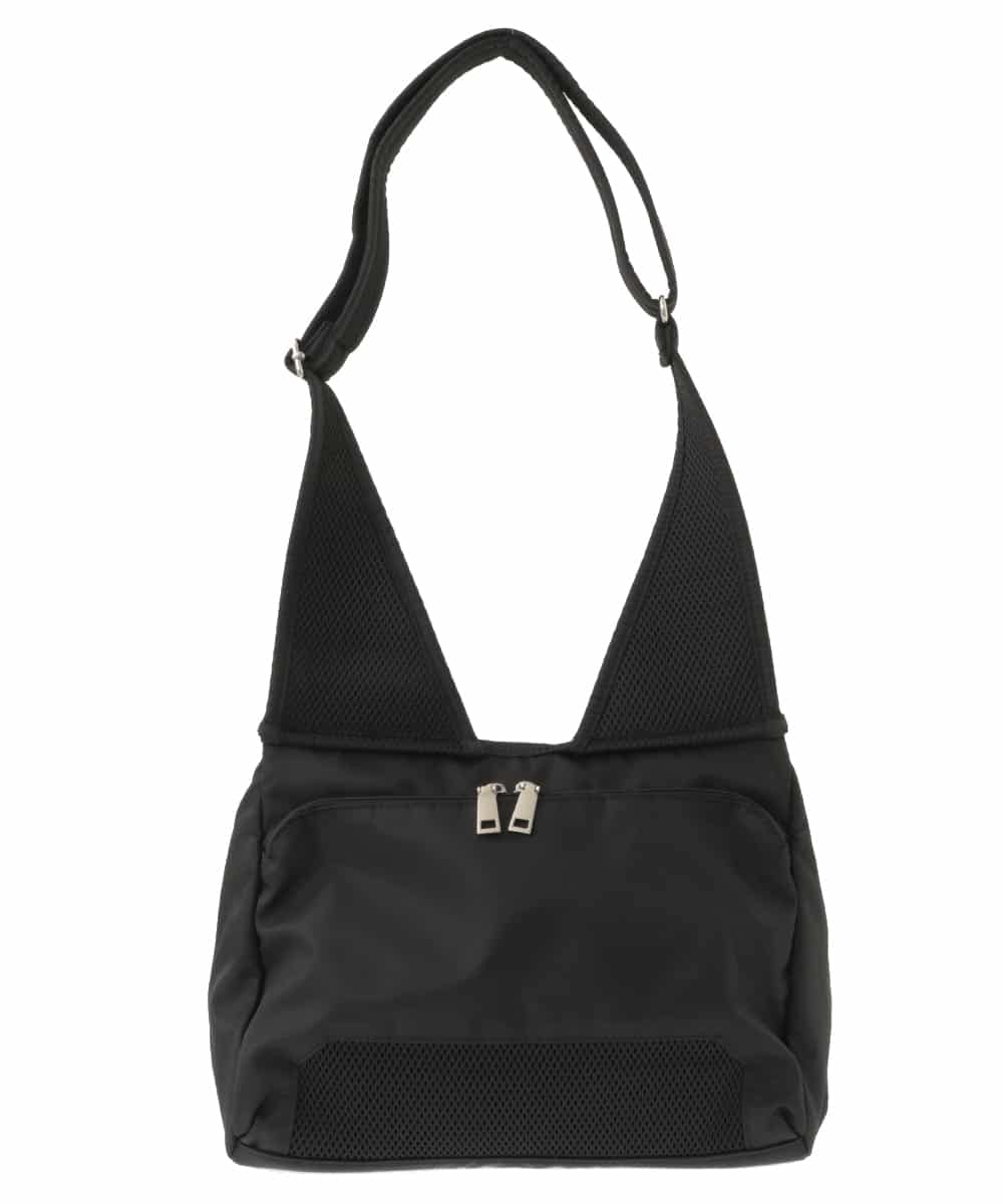 BPRAS02150 MK MICHEL KLEIN BAG(MK ミッシェルクラン バッグ) [人間工学デザイン]スポーティーショルダーバッグ ブラック