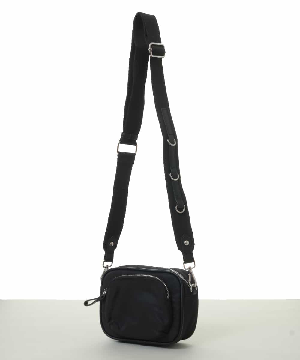 BPRAV01110 MK MICHEL KLEIN BAG(MK ミッシェルクラン バッグ) スクエアフォルムミニショルダーバッグ ブラック