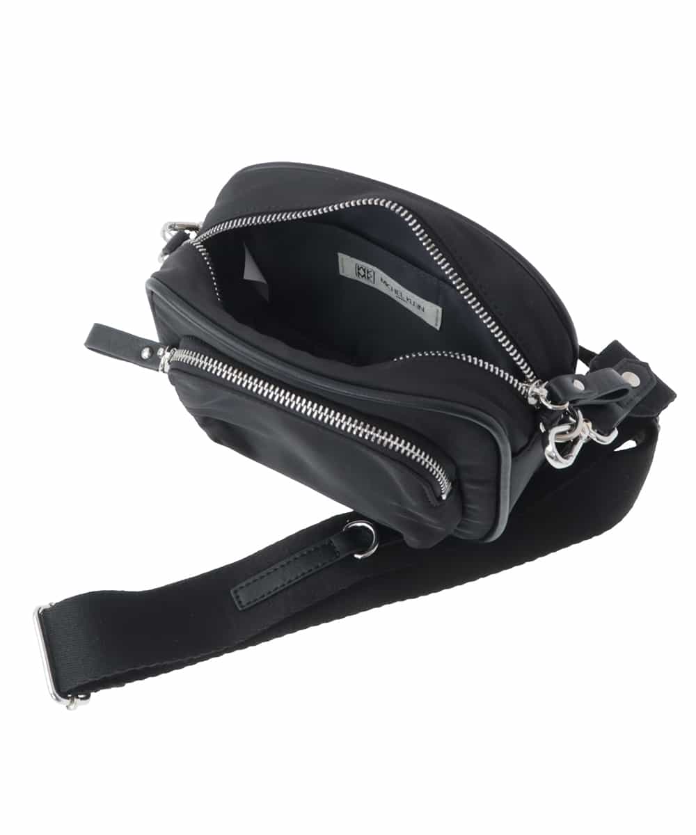 BPRAV01110 MK MICHEL KLEIN BAG(MK ミッシェルクラン バッグ) スクエアフォルムミニショルダーバッグ ブラック