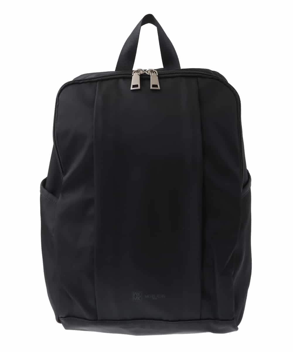 BPRAV02160 MK MICHEL KLEIN BAG(MK ミッシェルクラン バッグ) フロントタックコンパクトデザインリュック ブラック