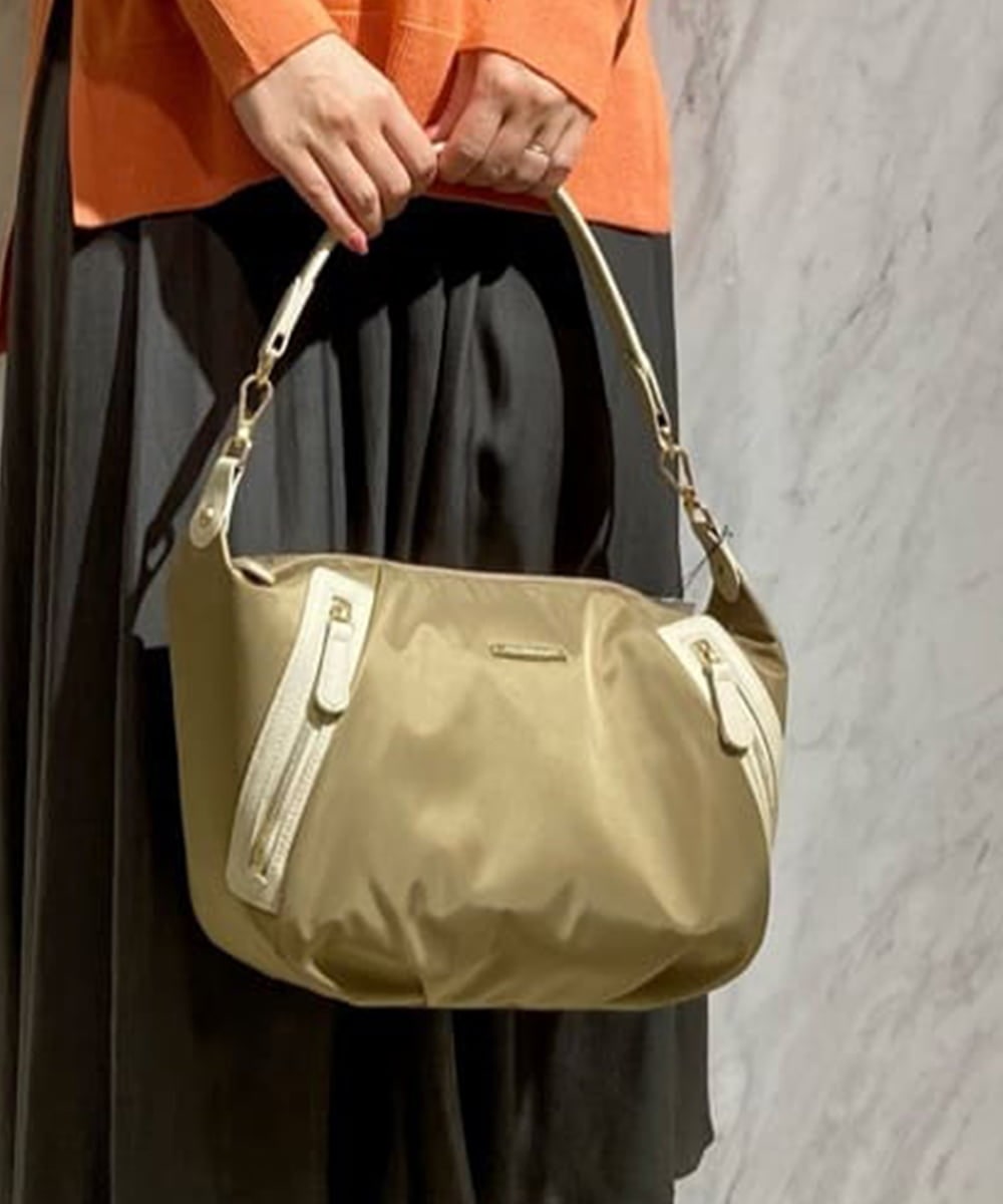 BPRAV12140 MK MICHEL KLEIN BAG(MK ミッシェルクラン バッグ) [2WAY]異素材ドッキングワンハンドルバッグ ベージュ