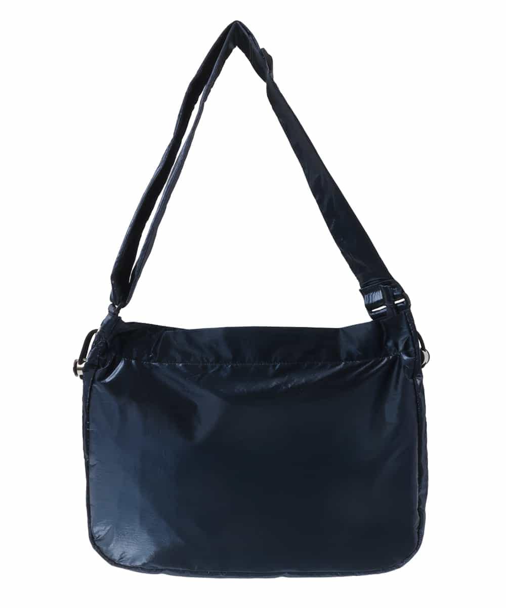BPRAV23130 MK MICHEL KLEIN BAG(MK ミッシェルクラン バッグ) ドロストデザインメタリックショルダーバッグ ネイビー