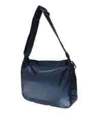 BPRAV23130 MK MICHEL KLEIN BAG(MK ミッシェルクラン バッグ) ドロストデザインメタリックショルダーバッグ ネイビー