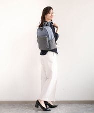 BPRED21170 MK MICHEL KLEIN BAG(MK ミッシェルクラン バッグ) [軽量/A4収納可]異素材ジョイントナイロンリュックサック グレー