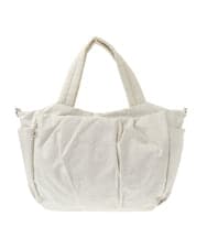 BPRGA43160 MK MICHEL KLEIN BAG(MK ミッシェルクラン バッグ) [2WAY/A4収納可]スター柄タックデザイントートバッグ グレー