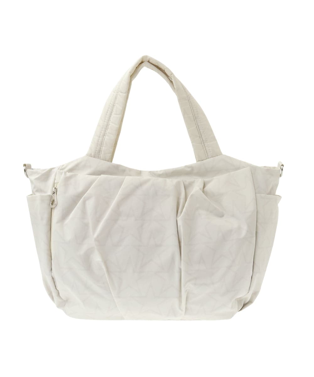 BPRGA43160 MK MICHEL KLEIN BAG(MK ミッシェルクラン バッグ) [2WAY/A4収納可]スター柄タックデザイントートバッグ グレー