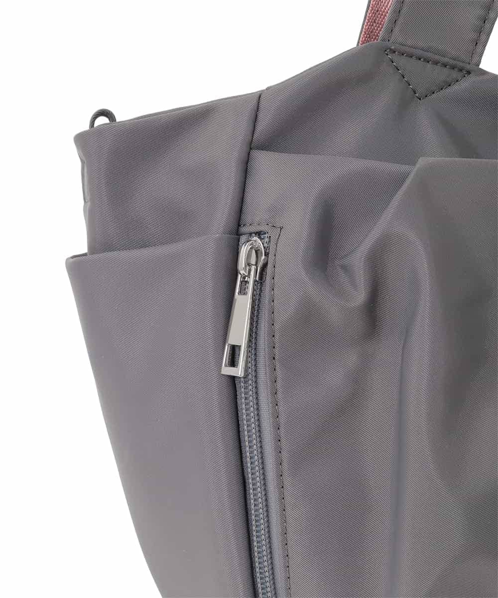 BPRGD31150 MK MICHEL KLEIN BAG(MK ミッシェルクラン バッグ) [2WAY/撥水]多機能ポケットタックデザイントートバッグ ベージュ