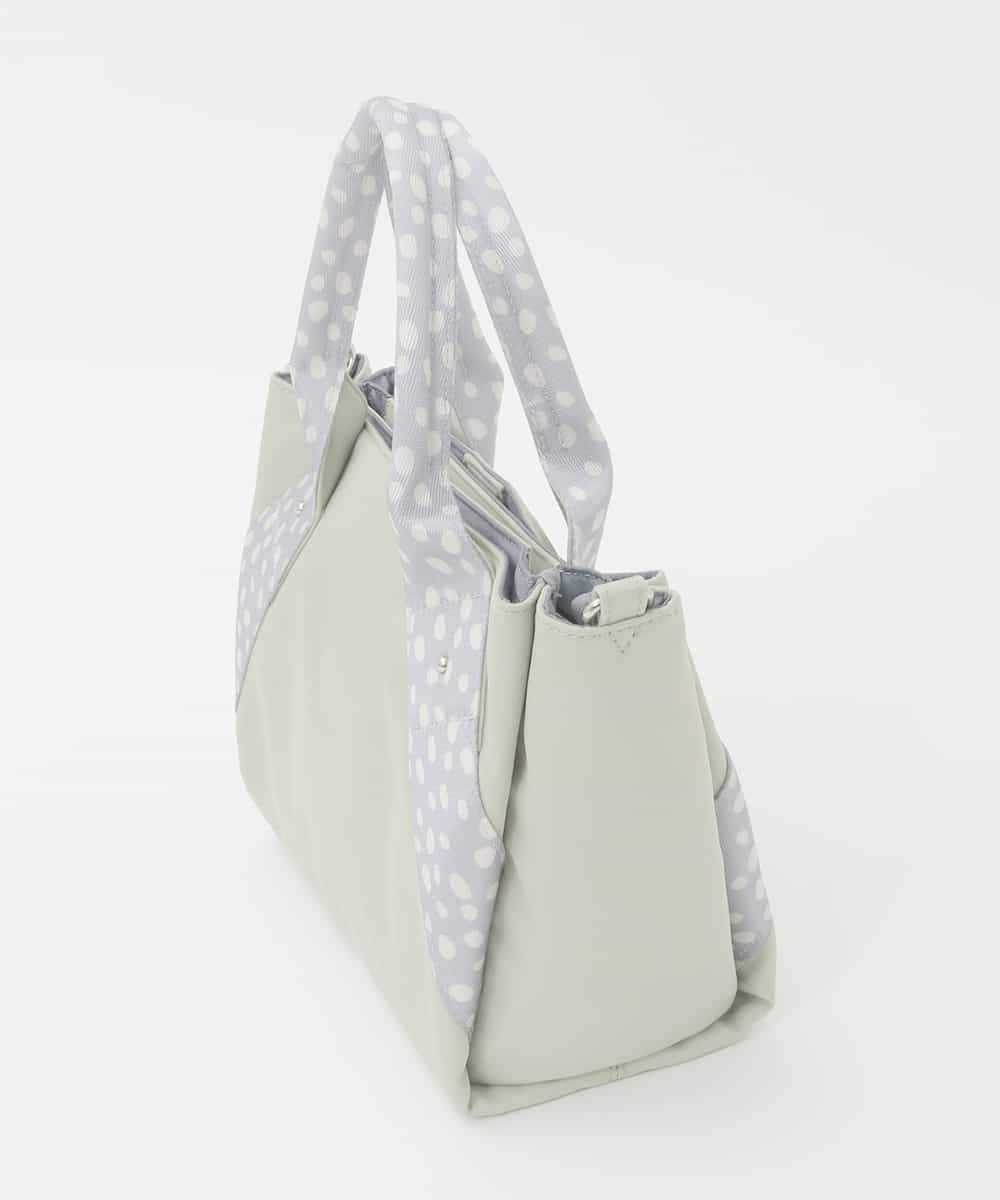 BPRGD52150 MK MICHEL KLEIN BAG(MK ミッシェルクラン バッグ) [2WAY]ドットハンドルナイロンコンパクトバッグ グリーン