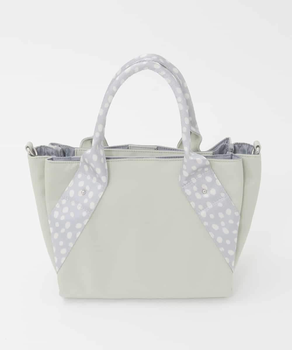 BPRGD52150 MK MICHEL KLEIN BAG(MK ミッシェルクラン バッグ) [2WAY]ドットハンドルナイロンコンパクトバッグ グリーン