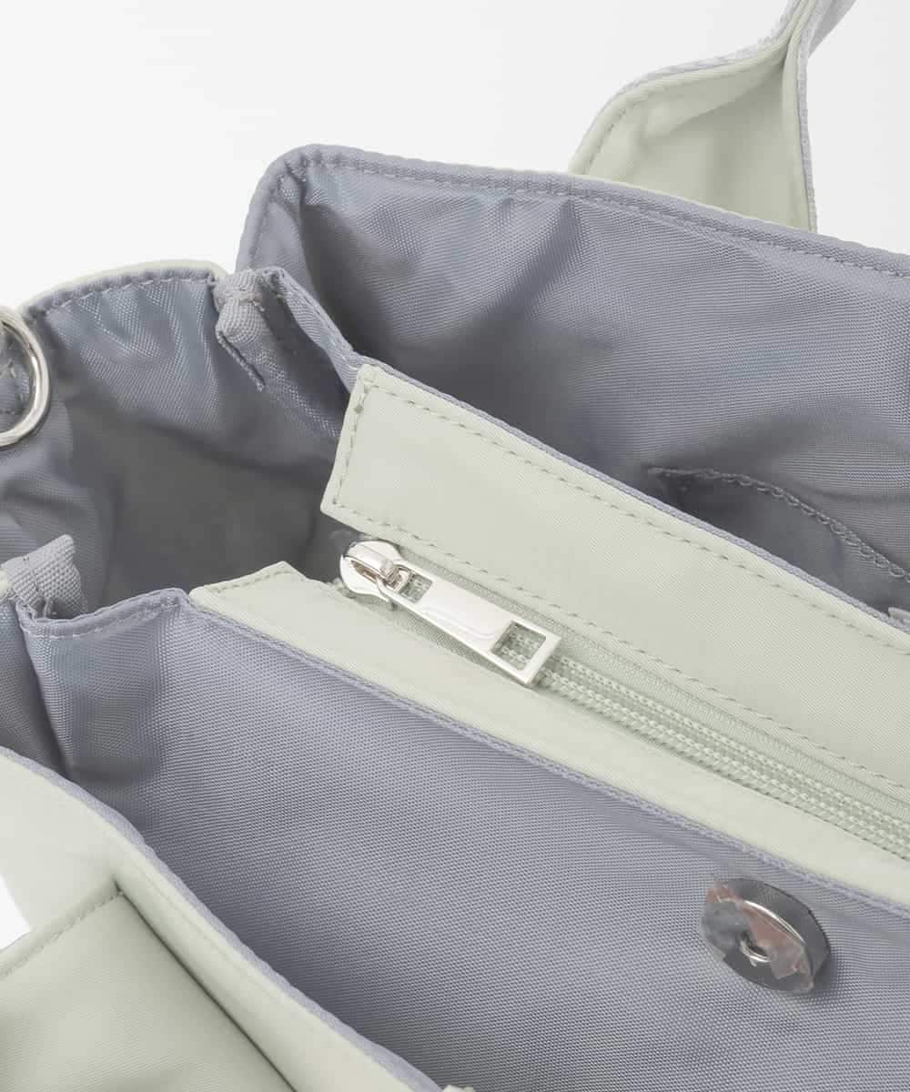 BPRGD52150 MK MICHEL KLEIN BAG(MK ミッシェルクラン バッグ) [2WAY]ドットハンドルナイロンコンパクトバッグ グリーン
