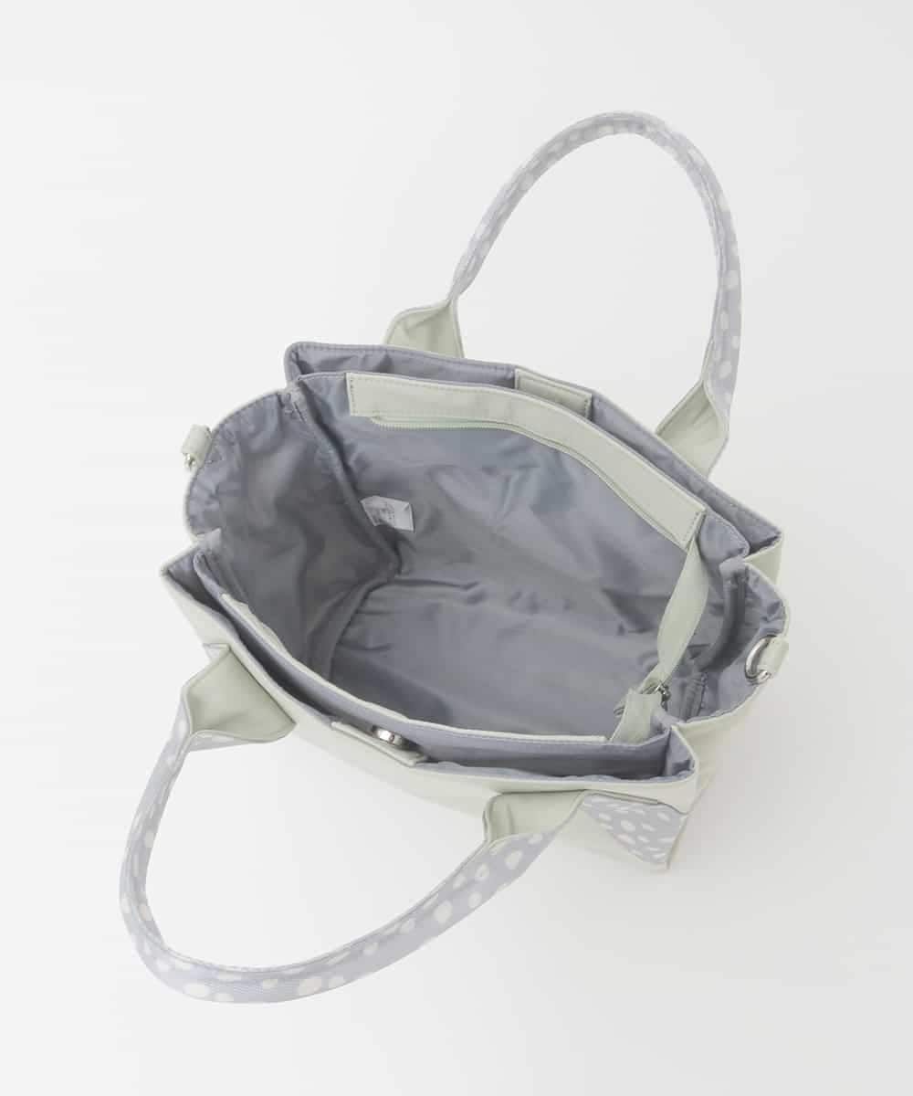 BPRGD52150 MK MICHEL KLEIN BAG(MK ミッシェルクラン バッグ) [2WAY]ドットハンドルナイロンコンパクトバッグ グリーン