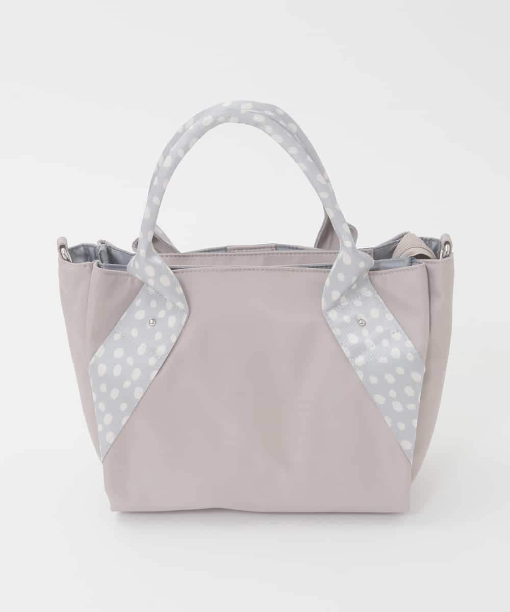 BPRGD52150 MK MICHEL KLEIN BAG(MK ミッシェルクラン バッグ) [2WAY]ドットハンドルナイロンコンパクトバッグ ベージュ
