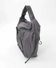 BPRGD92150 MK MICHEL KLEIN BAG(MK ミッシェルクラン バッグ) [2WAY/A4収納可]ギャザーポケットナイロンデザインバッグ ダークグレー