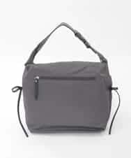 BPRGD92150 MK MICHEL KLEIN BAG(MK ミッシェルクラン バッグ) [2WAY/A4収納可]ギャザーポケットナイロンデザインバッグ ダークグレー