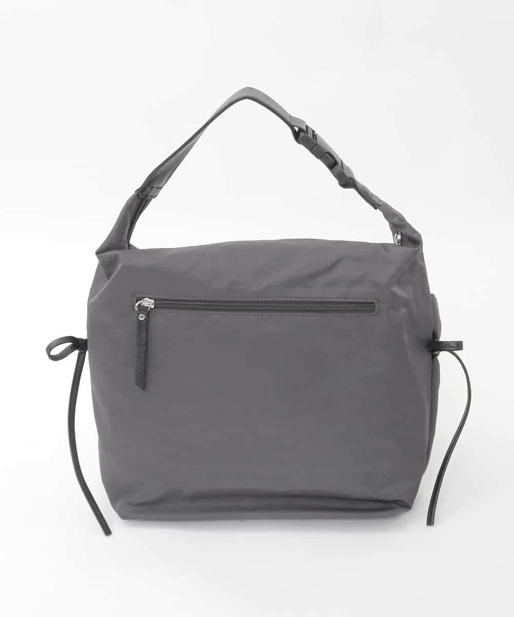 BPRGD92150 MK MICHEL KLEIN BAG(MK ミッシェルクラン バッグ) [2WAY/A4収納可]ギャザーポケットナイロンデザインバッグ ダークグレー
