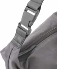 BPRGD92150 MK MICHEL KLEIN BAG(MK ミッシェルクラン バッグ) [2WAY/A4収納可]ギャザーポケットナイロンデザインバッグ ダークグレー