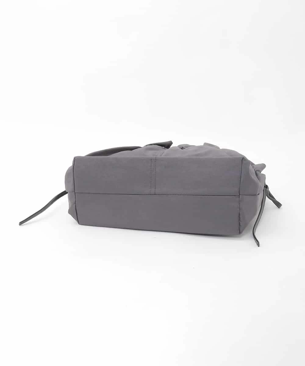 BPRGD92150 MK MICHEL KLEIN BAG(MK ミッシェルクラン バッグ) [2WAY/A4収納可]ギャザーポケットナイロンデザインバッグ ダークグレー