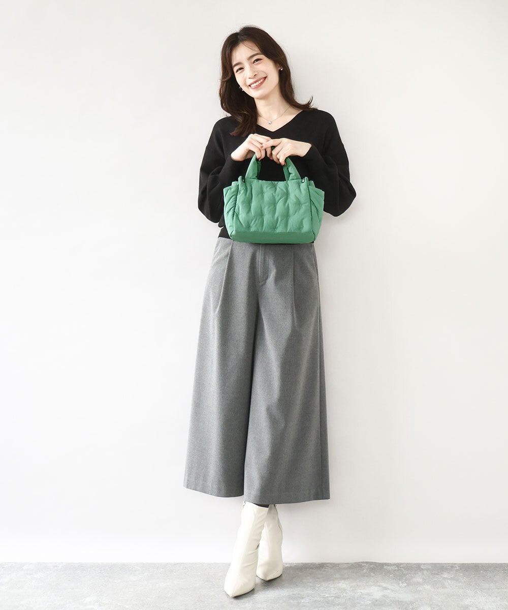BPRJA81150 MK MICHEL KLEIN BAG(MK ミッシェルクラン バッグ) [2WAY]スター刺繍パフトートバッグ アイボリー