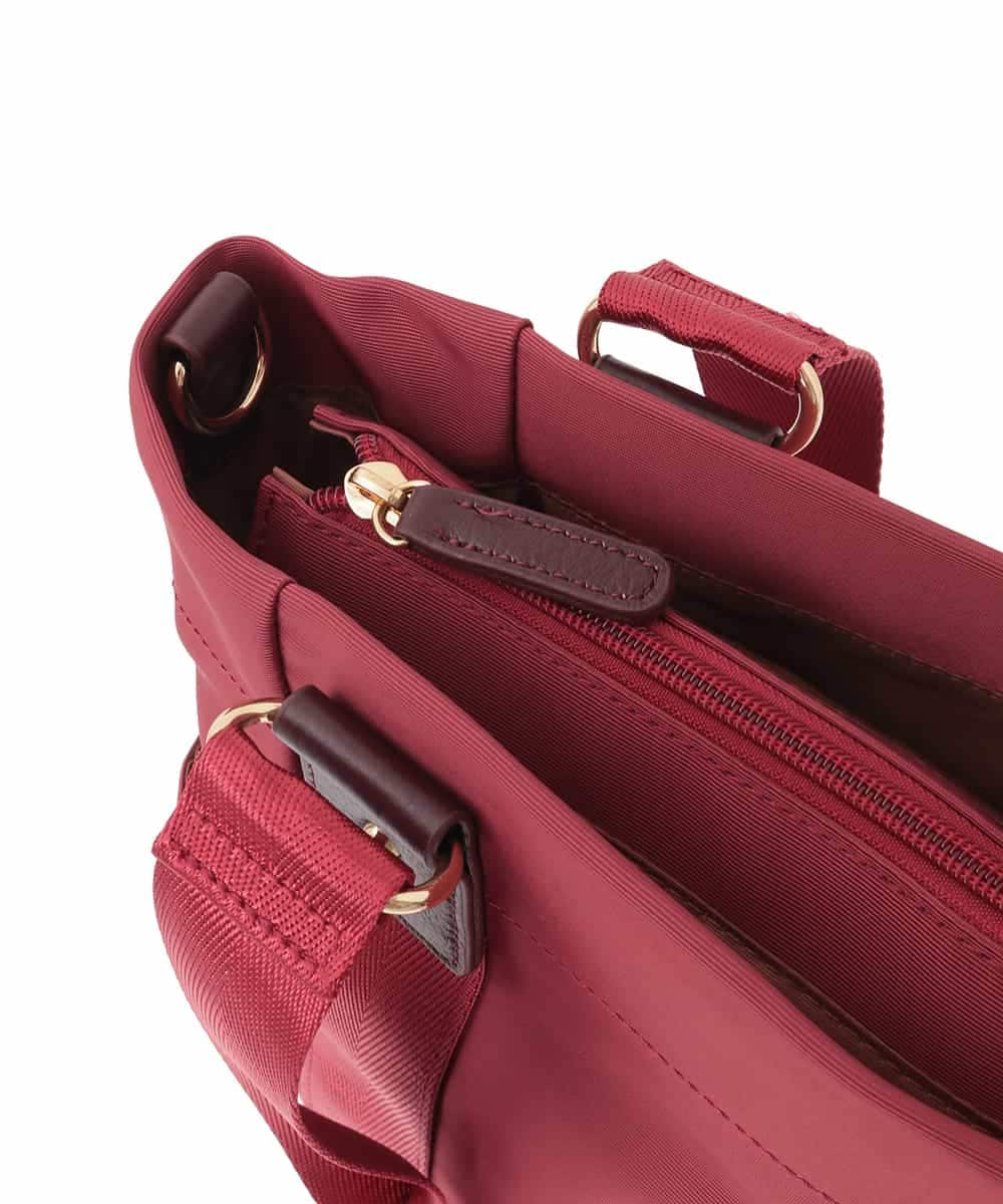 BPRJA83160 MK MICHEL KLEIN BAG(MK ミッシェルクラン バッグ) [2WAY]多機能ポケットデザイントートバッグ レッド