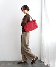 BPRJD87170 MK MICHEL KLEIN BAG(MK ミッシェルクラン バッグ) [2WAY/撥水/A4収納可]牛革ジョイントデザイントートバッグ レッド