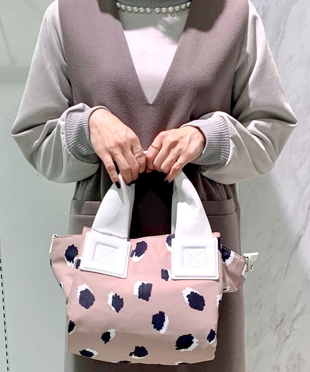 BPRJS81140 MK MICHEL KLEIN BAG(MK ミッシェルクラン バッグ) [2WAY/10Pockets]デザイントートバッグ ベージュ