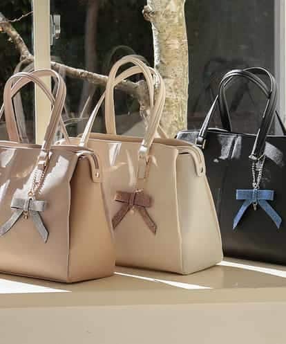 BPSED02038 MK MICHEL KLEIN BAG キラキラリボンチャーム