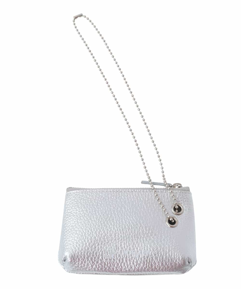 BPSES21050 MK MICHEL KLEIN BAG(MK ミッシェルクラン バッグ) カウレザーコンパクトポーチ シルバー