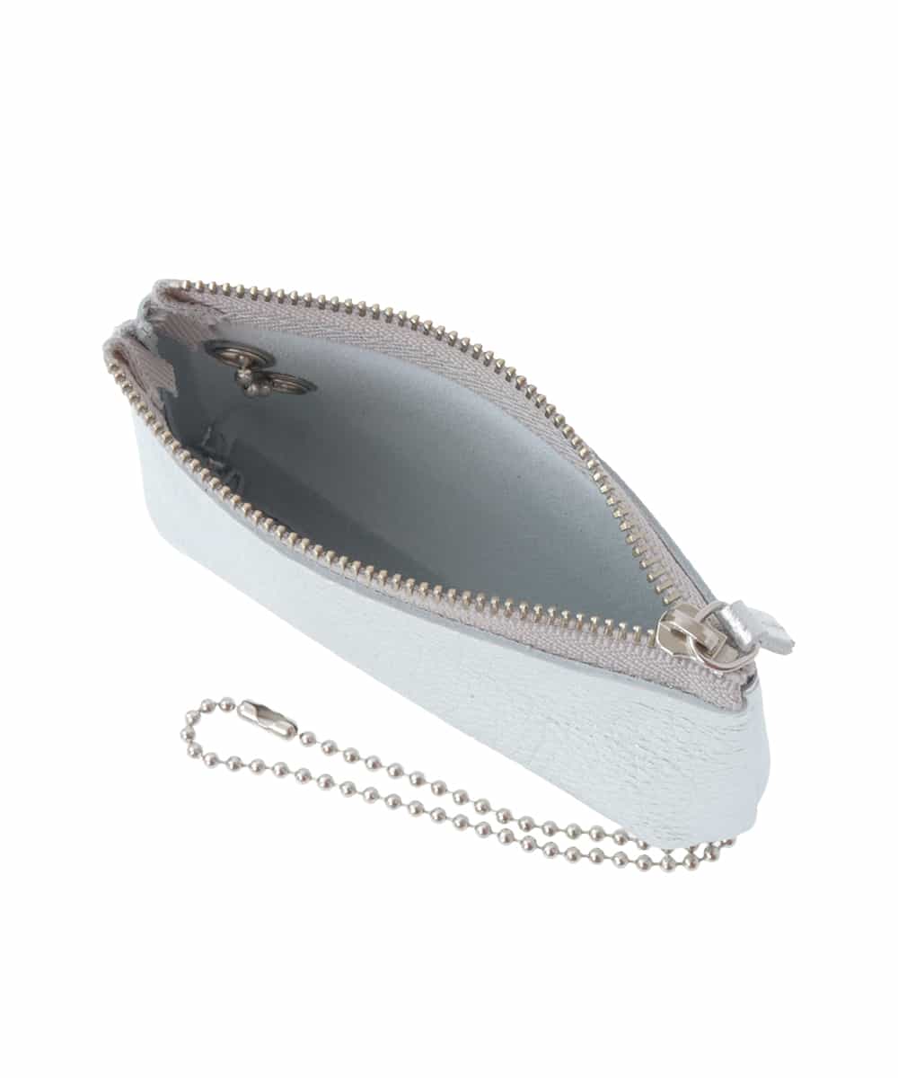 BPSES21050 MK MICHEL KLEIN BAG(MK ミッシェルクラン バッグ) カウレザーコンパクトポーチ シルバー